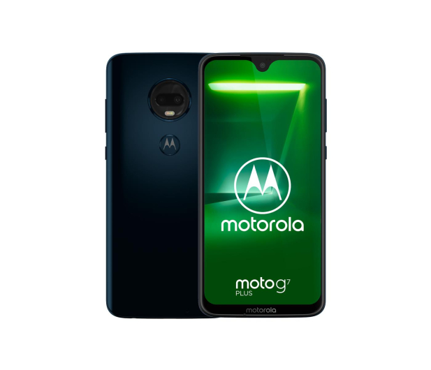 Motorola Moto G7 Plus 4/64GB Dual SIM granatowy + etui - 478819 - zdjęcie